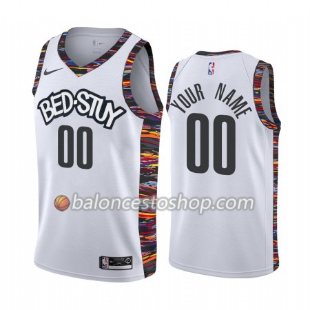 Camiseta Hombre NBA Brooklyn Nets Personalizadas 2019-20 Nike City Edition Swingman